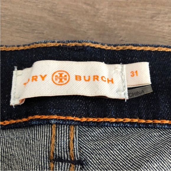 Tory Burch | Dark Wash Skinny Jeans | Size 31 - Picture 6 of 7